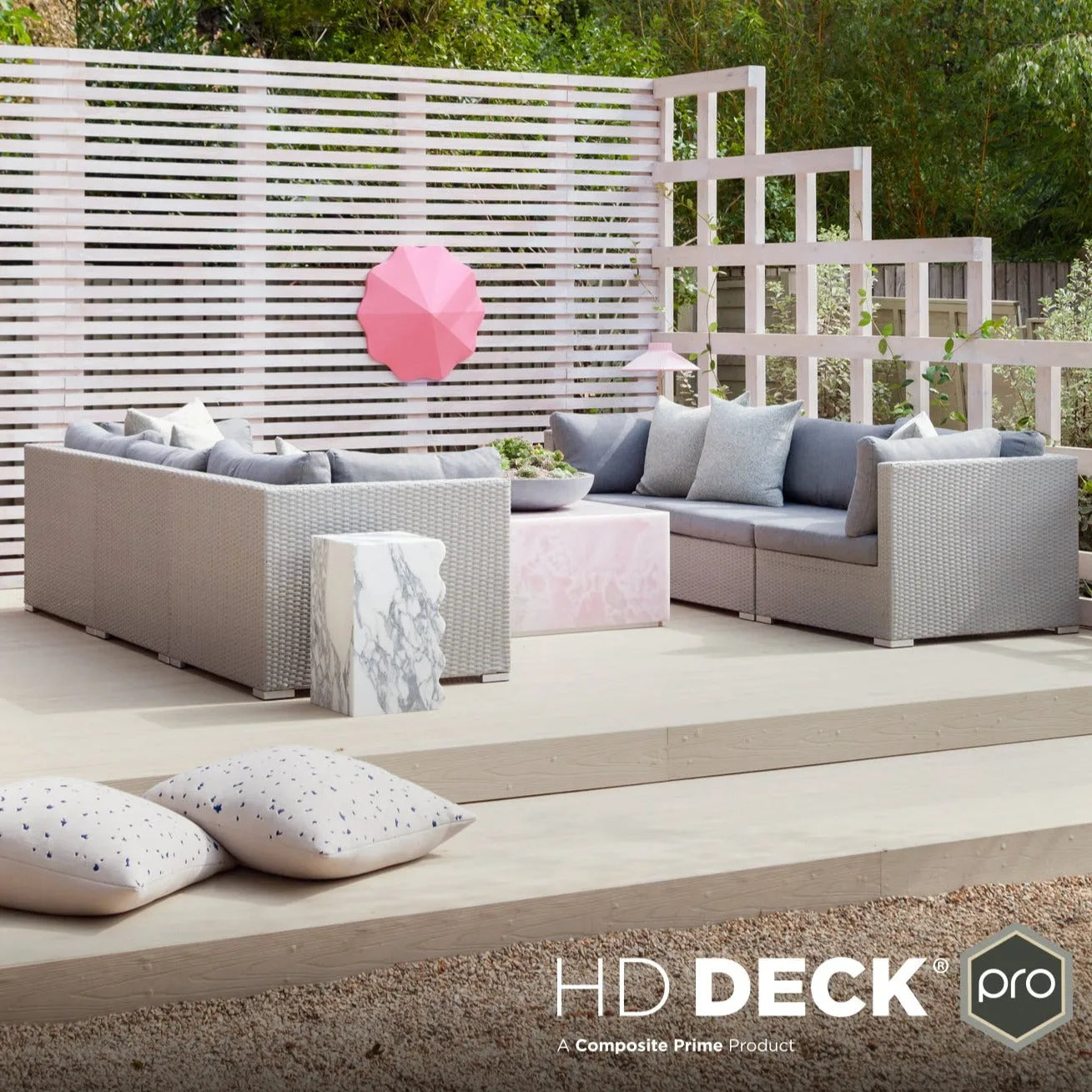 HD Deck Pro Premium Extra Wide Composite Decking Champagne/Oyster (Price per board)