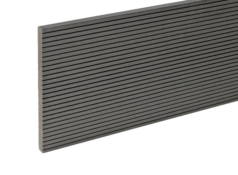 2.4m Composite Fascia Board Charcoal Narrow Groove