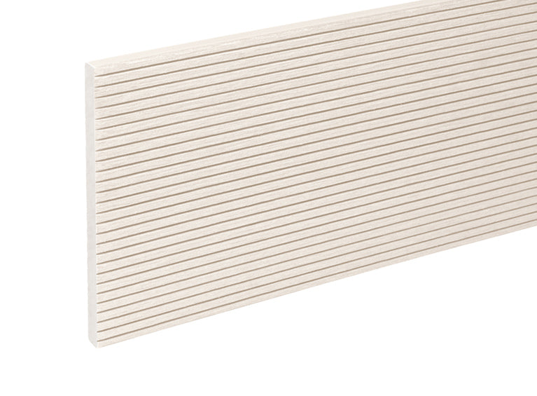 2.4m Composite Fascia Board Ivory Groove