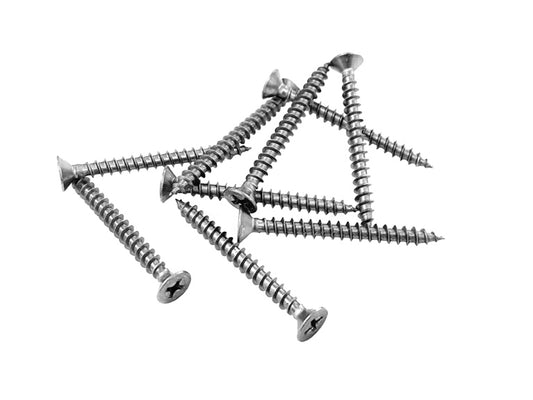 M4x40mm Stainless Steel Wood Screws (Pack of 100)