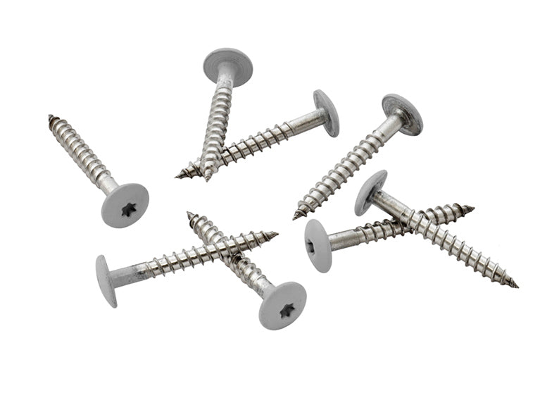 39mm Stainless Steel Screw + Bit Light Grey