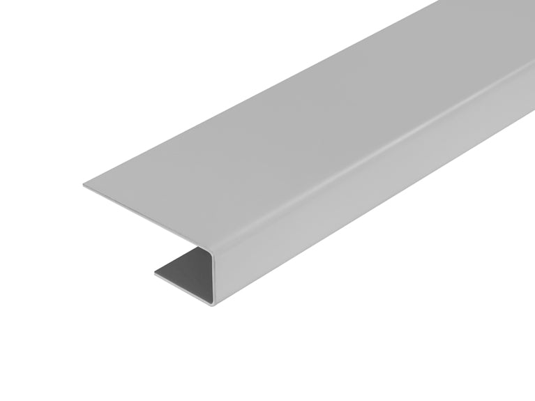 Double Board Connection Profile Fibre Cement Cladding Light Grey