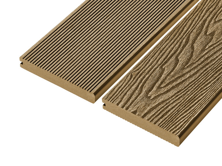 Teak 4m Solid Woodgrain Bullnose Composite  Board