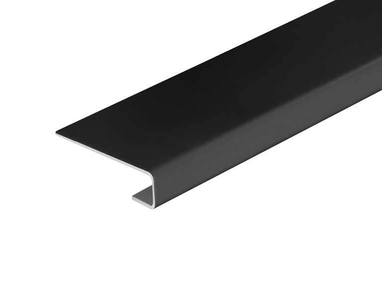 Single Board Connection Profile Fibre Cement Cladding Black