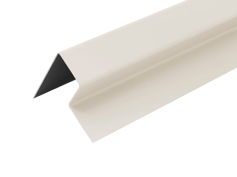 Fibre Cement Cladding Wall End Profile Trim Cream