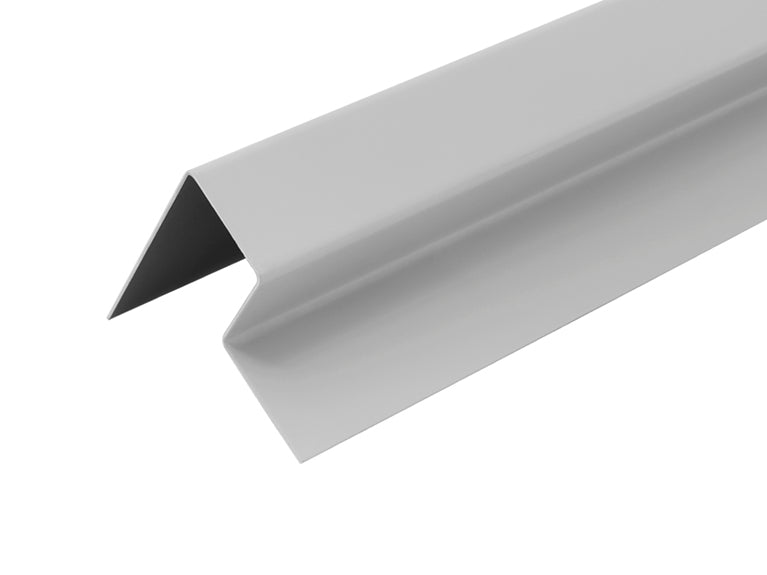 Fibre Cement Cladding Wall End Profile Trim Light Grey