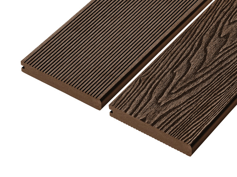 Coffee 4m Solid Woodgrain Bullnose Composite  Board