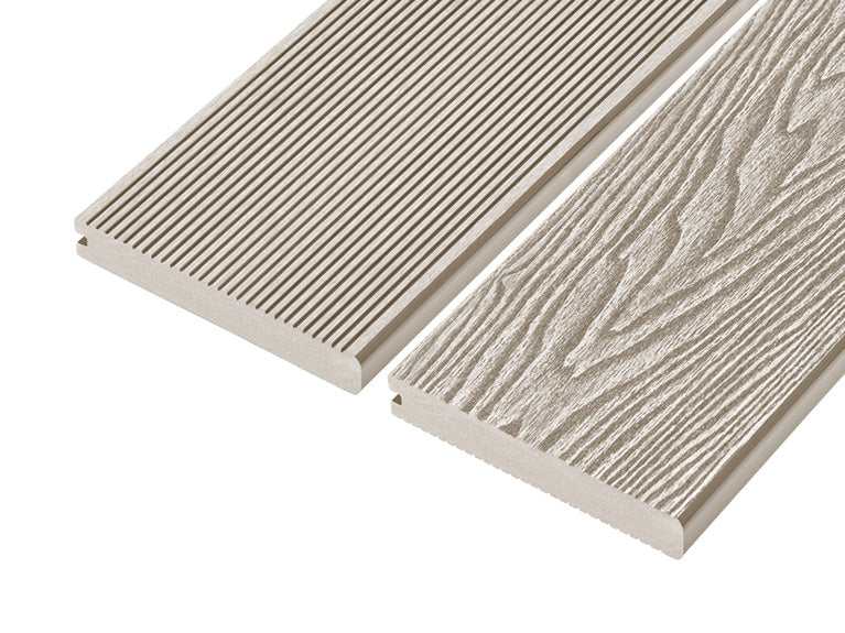 Ivory 4m Solid Woodgrain Bullnose Composite  Board