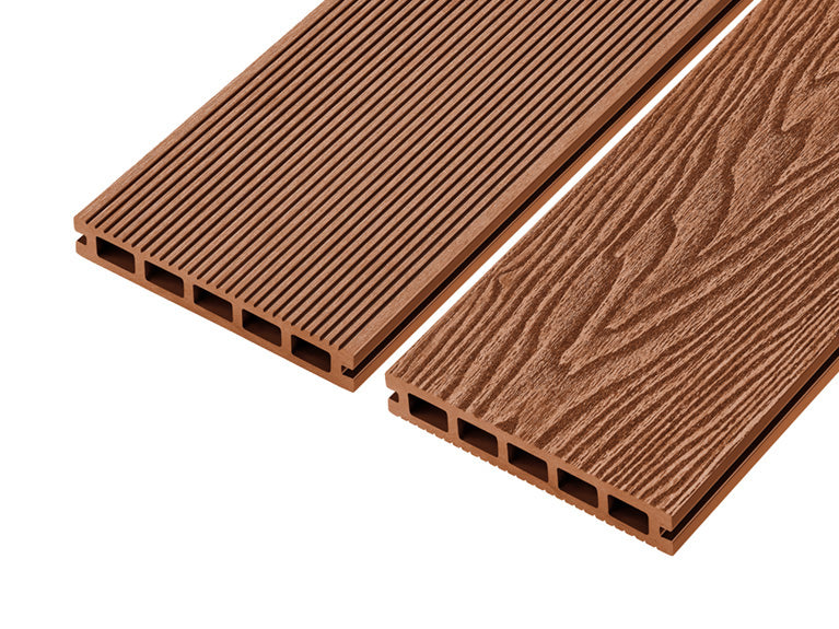 Redwood 4m Woodgrain Effect Reversible Composite Decking Board