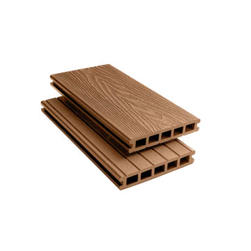 Teak Reversible Woodgrain Composite Decking