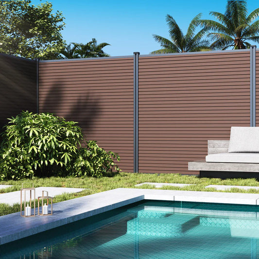 Slatted Composite Fence Bay